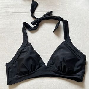 Cupshe Halter Black Bikini Top XL